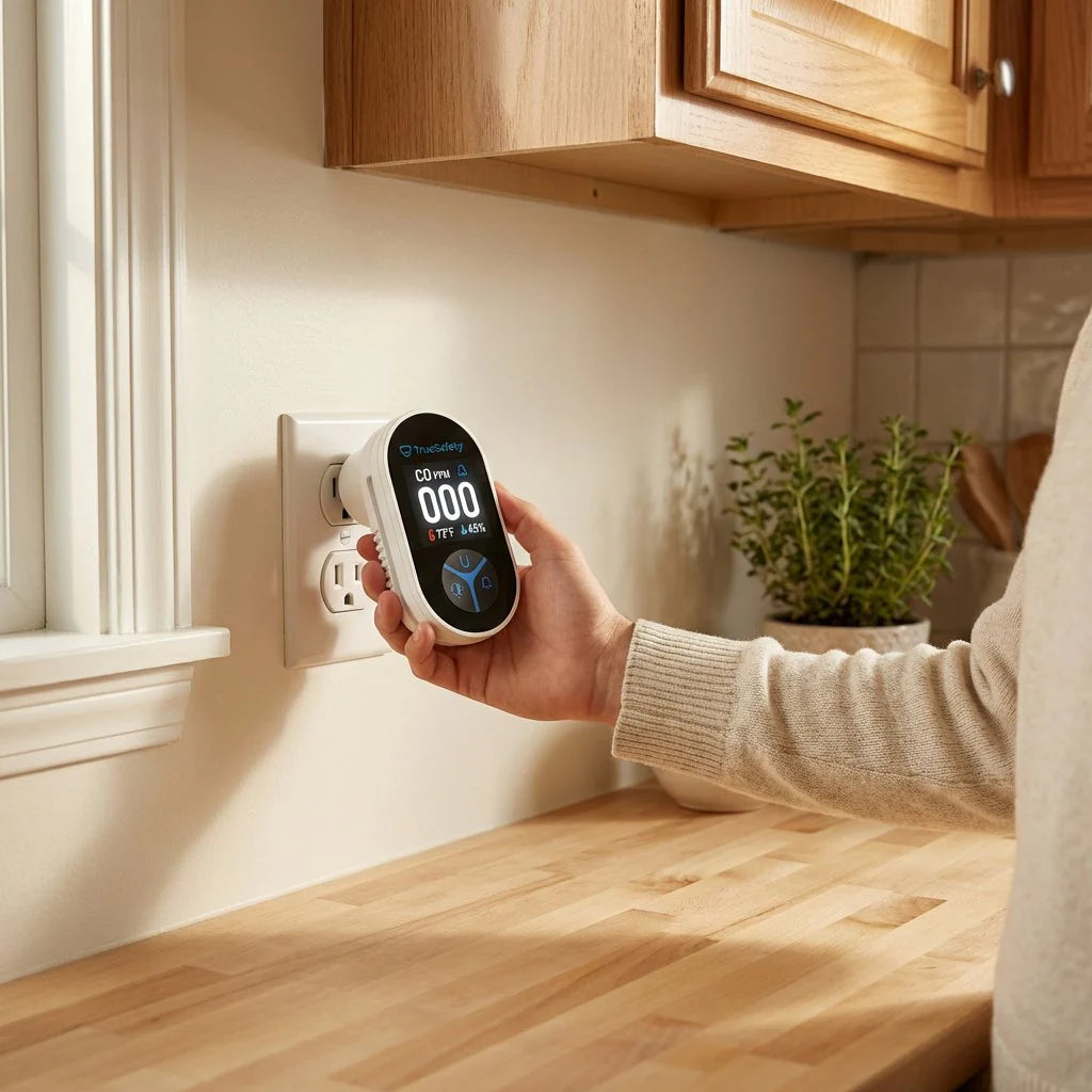 Sécurit'Air — capteur électrochimique professionnel conçu pour l'usage domestique.