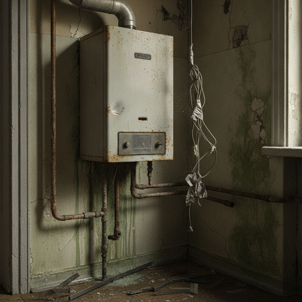 La chaudière de notre appartement à Lyon — novembre 2021.
